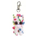 MINI PELUCHE CLIP 8CM LICORNE HARMONIE - BEANIE BOO'S PORTE-CLES