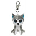 MINI PELUCHE CLIP CHIEN HUSKY SLUSH BEANIE BOO'S PORTE-CLES