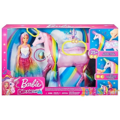 BARBIE ET LICORNE LUMIERES MAGIQUES - Jouets56.fr - LiloJouets - Magasins jeux et jouets dans Morbihan en Bretagne