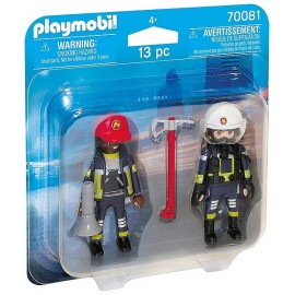 70081 PACK DUO POMPIERS SECOURISTES PLAYMOBIL  - Jouets56.fr - LiloJouets - Magasins jeux et jouets dans Morbihan en Bretagne