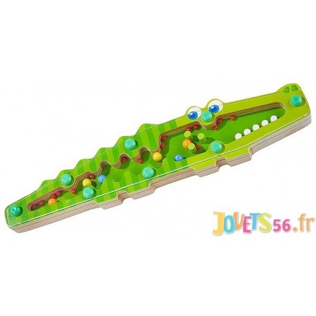 BATON DE PLUIE CROCODILE EN BOIS - Jouets56.fr - LiloJouets - Magasins jeux et jouets dans Morbihan en Bretagne
