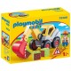 70125 pelleteuse playmobil 1.2.3 - jouets56.fr - lilojouets - magasins jeux et jouets dans morbihan en bretagne
