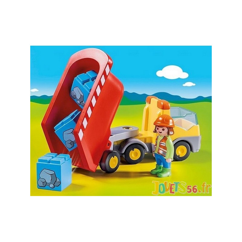 Camion benne 70126 PLAYMOBIL 123 : la boite à Prix Carrefour