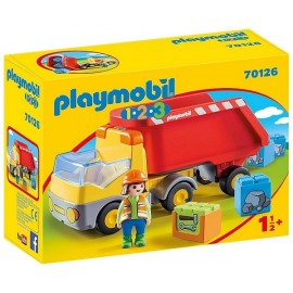 70126 CAMION BENNE PLAYMOBIL 1.2.3 - Jouets56.fr - LiloJouets - Magasins jeux et jouets dans Morbihan en Bretagne