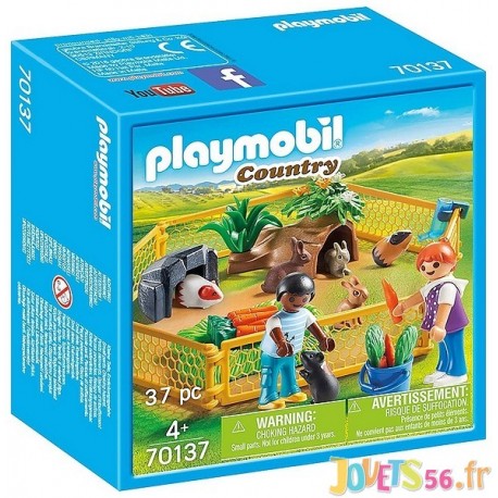 70137 ENFANTS AVEC PETITS ANIMAUX PLAYMOBIL COUNTRY - Jouets56.fr - LiloJouets - Magasins jeux et jouets dans Morbihan en Bretag
