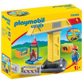 70165 GRUE DE CHANTIER PLAYMOBIL 1.2.3 - Jouets56.fr - LiloJouets - Magasins jeux et jouets dans Morbihan en Bretagne