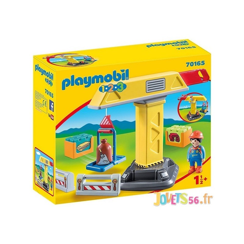 Playmobil 70185 - playmobil 1.2.3 - avion avec pilote et