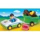 70181 cavaliere avec voiture et remorque playmobil 1.2.3 - jouets56.fr - lilojouets - magasins jeux et jouets dans morbihan en b