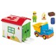 70184 ouvrier avec camion et garage playmobil 1.2.3 - jouets56.fr - lilojouets - magasins jeux et jouets dans morbihan en bretag