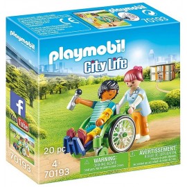 70193 PATIENT EN FAUTEUIL ROULANT PLAYMOBIL CITY LIFE - Jouets56.fr - LiloJouets - Magasins jeux et jouets dans Morbihan en Bret