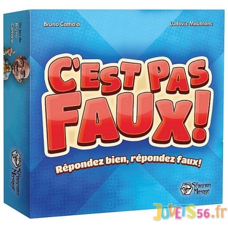 JEU C'EST PAS FAUX - Jouets56.fr - LiloJouets - Magasins jeux et jouets dans Morbihan en Bretagne