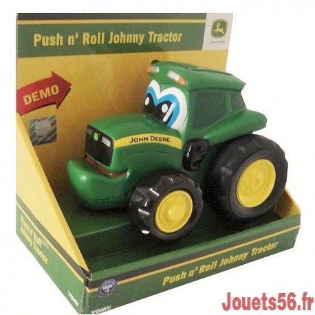 POUSSE ROULE JOHNNY TRACTEUR-jouets-sajou-56