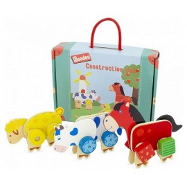 JEU CONSTRUCTION FERME BOIS 37 PIECES -LiloJouets-Magasins jeux et jouets dans Morbihan en Bretagne JEU CONSTRUCTION FERME BOIS 37 PIECES -LiloJouets-Magasins jeux et jouets dans Morbihan en Bretagne