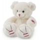 Peluche ours blanc ivoire petit modele kaloo rouge-lilojouets-magasins jeux et jouets dans morbihan en bretagne