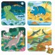 Valisette 4 puzzles dinosaures 6 a 16 pieces-lilojouets-magasins jeux et jouets dans morbihan en bretagne