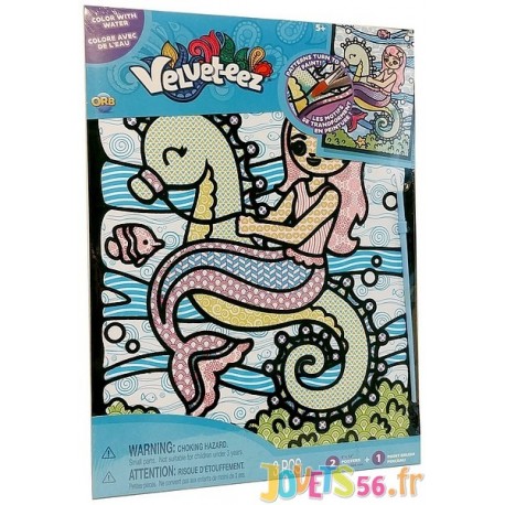 MOTIFS MAGIQUES COULEURS A L'EAU SUR VELOURS VELVETEEZ ASST-LiloJouets-Magasins jeux et jouets dans Morbihan en Bretagne