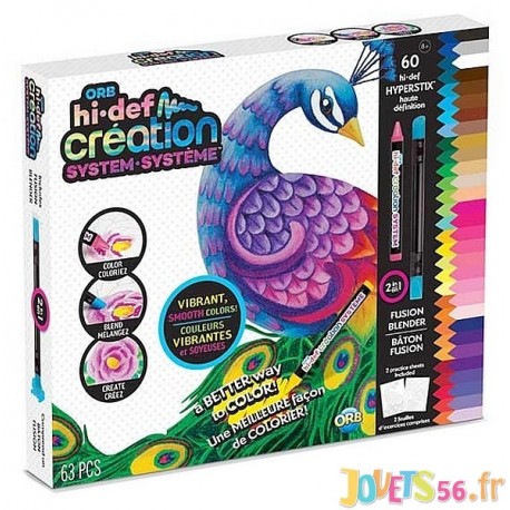 BOITE COLORIAGE CREATION SYSTEME 63 PIECES-LiloJouets-Magasins jeux et jouets dans Morbihan en Bretagne