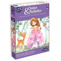 COFFRET LES PRINCESSES CONTES ET PAILLETTES 4 TABLEAUX AVEC CONTES