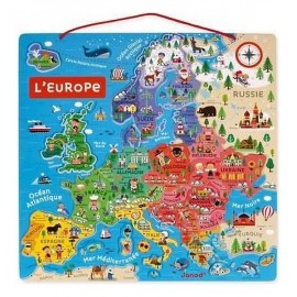 PUZZLE CARTE EUROPE MAGNETIQUE-LiloJouets-Magasins jeux et jouets dans Morbihan en Bretagne