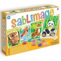 SABLIMAGE ANIMAUX EN DANGER - 4 TABLEAUX 18X25CM ET 16 COULEURS - SENTOSPHERE