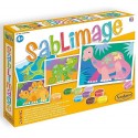SABLIMAGE DINOSAURES CONCEPT BOX 4 TABLEAUX 25X18CM