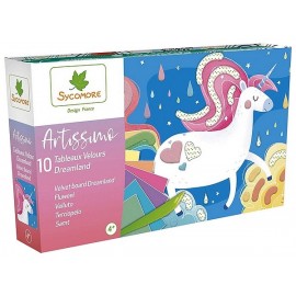 COFFRET DREAMLAND VELOURS 10 TABLEAUX ARTISSIMO 21X12CM-LiloJouets-Magasins jeux et jouets dans Morbihan en Bretagne