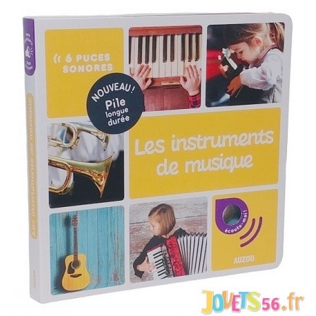 LIVRE SONORE LES INSTRUMENTS DE MUSIQUE-LiloJouets-Magasins jeux et jouets dans Morbihan en Bretagne