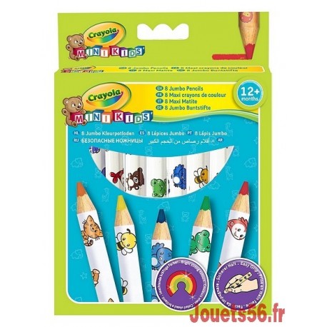 MAXI CRAYONS DE COULEUR X8-jouets-sajou-56