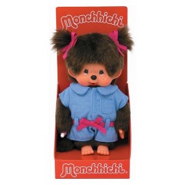 MONCHHICHI FILLE 20CM AVEC COMBINAISON JEAN-LiloJouets-Magasins jeux et jouets dans Morbihan en Bretagne