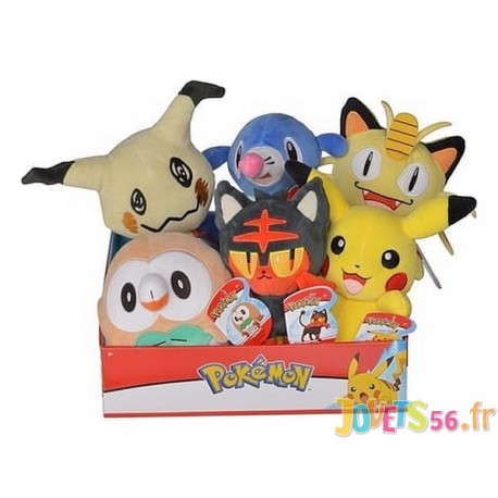 PELUCHE POKEMON POKEBALL ASST-LiloJouets-Magasins jeux et jouets dans Morbihan en Bretagne