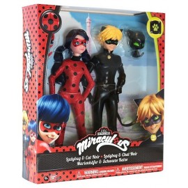 PACK 2 POUPEES MIRACULOUS 26CM LADYBUG ET CHAT NOIR-LiloJouets-Magasins jeux et jouets dans Morbihan en Bretagne