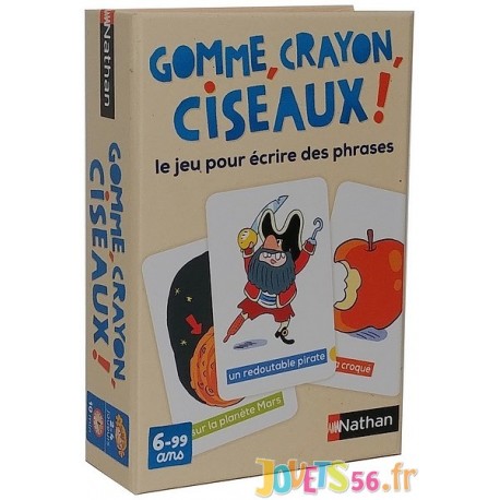 JEU GOMME CRAYON CISEAUX-LiloJouets-Magasins jeux et jouets dans Morbihan en Bretagne