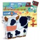 Puzzle vaches a la ferme 24 pces silhouette-lilojouets-magasins jeux et jouets dans morbihan en bretagne