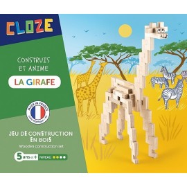 LA GIRAFE KIT CREATIF CONSTRUCTION BOIS 44 PIECES-LiloJouets-Magasins jeux et jouets dans Morbihan en Bretagne