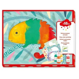 COFFRET PEINTURE PROPRE PETITE BARBOUILLE 4 POCHOIRS ANIMAUX-LiloJouets-Magasins jeux et jouets dans Morbihan en Bretagne