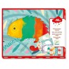 COFFRET PEINTURE PROPRE PETITE BARBOUILLE 4 POCHOIRS ANIMAUX-LiloJouets-Magasins jeux et jouets dans Morbihan en Bretagne
