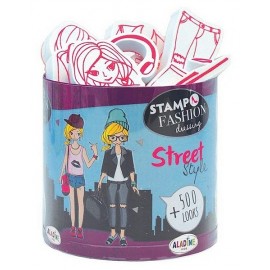 KIT 28 TAMPONS STREET ET 1 ENCREUR STAMPO FASHION-LiloJouets-Magasins jeux et jouets dans Morbihan en Bretagne