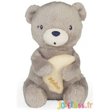 PELUCHE MUSICALE OURSON 16CM KALOO HOME-LiloJouets-Magasins jeux et jouets dans Morbihan en Bretagne