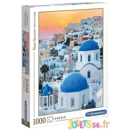 PUZZLE SANTORINI 1000 PIECES HIGH QUALITY-LiloJouets-Magasins jeux et jouets dans Morbihan en Bretagne