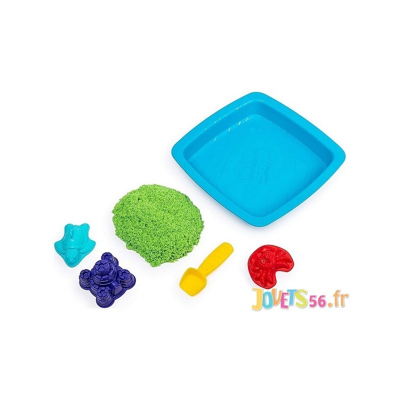 Coffret kinetic sand chateau bac sable magique 450g 