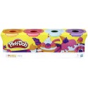 PACK 4 POTS PATE A MODELER COULEURS SUCRERIE PLAYDOH
