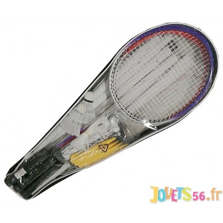 SET BADMINTON 4 JOUEURS AVEC FILET ET 4 RAQUETTES-LiloJouets-Magasins jeux et jouets dans Morbihan en Bretagne