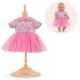Bb30 robe rose fleurs vetements poupon 30cm-lilojouets-magasins jeux et jouets dans morbihan en bretagne