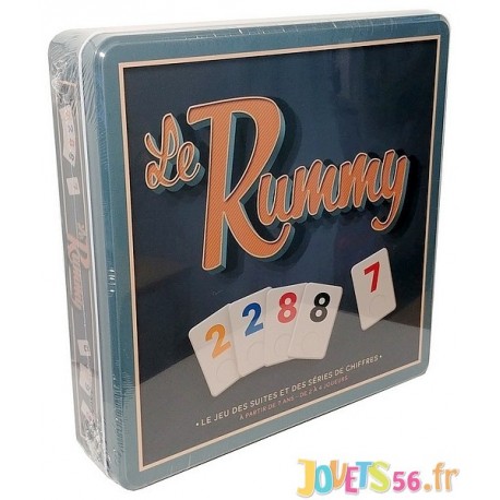 JEU LE RUMMY BOITE METAL STYLE RUMMIKUB-LiloJouets-Magasins jeux et jouets dans Morbihan en Bretagne