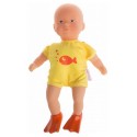 MINI BAIN JAUNE AVEC PALMES POUPON 23CM