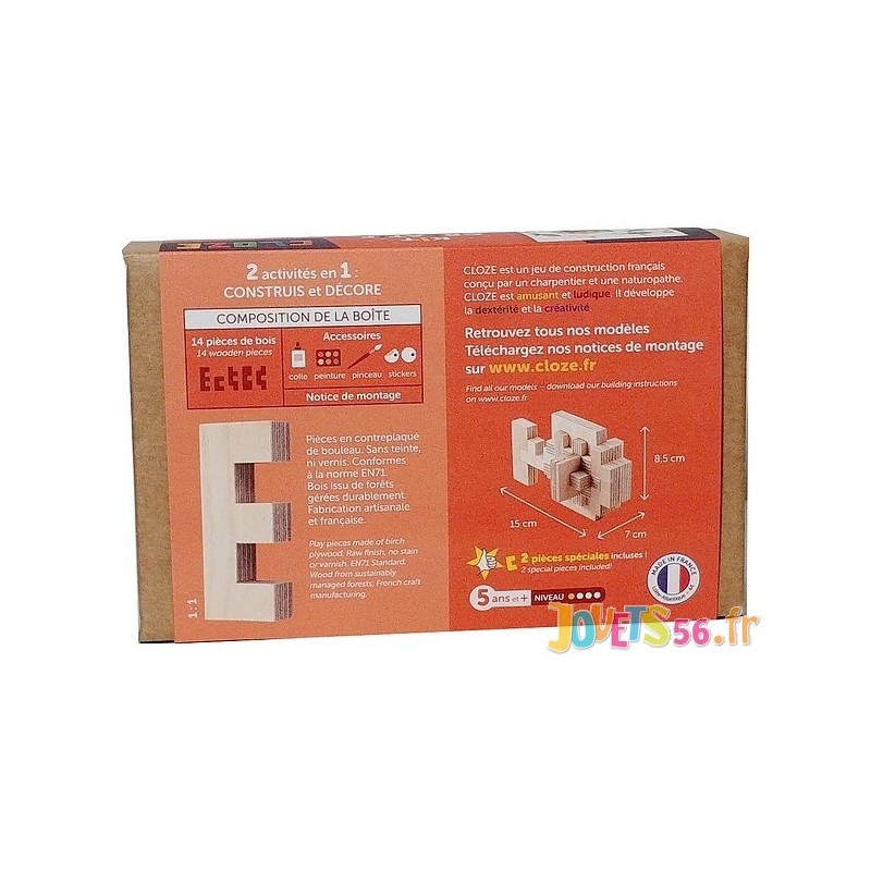 LE POISSON KIT CREATIF CONSTRUCTION BOIS 14 PIECES LE POISSON KIT CREATIF CONSTRUCTION BOIS 14 PIECES