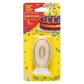 BOUGIE CHIFFRE 0 TAILLE 8CM POUR ANNIVERSAIRE-LiloJouets-Magasins jeux et jouets dans Morbihan en Bretagne