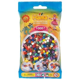 SACHET 1000 PERLES HAMA 22 COULEURS-LiloJouets-Magasins jeux et jouets dans Morbihan en Bretagne