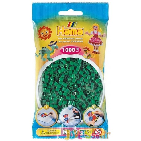 SACHET 1000 PERLES HAMA VERTES-LiloJouets-Magasins jeux et jouets dans Morbihan en Bretagne