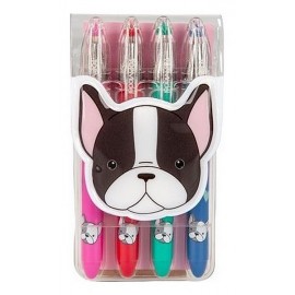 PACK 4 MINI STYLOS ENCRE GEL DOG TOPMODEL-LiloJouets-Magasins jeux et jouets dans Morbihan en Bretagne PACK 4 MINI STYLOS ENCRE GEL DOG TOPMODEL-LiloJouets-Magasins jeux et jouets dans Morbihan en Bretagne